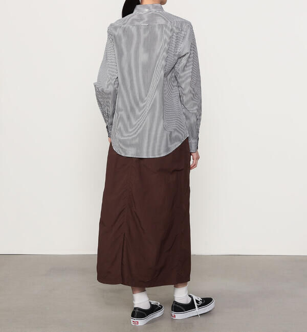  「Gymphlex | コットン 長袖ボタンダウンシャツ STRIPE WOMEN」|シャツ・ブラウス|