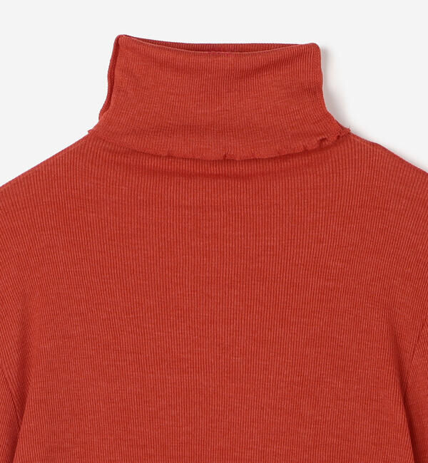  「TICCA | ウールシルク ボトルネックプルオーバー WOMEN」|Tシャツ・カットソー|