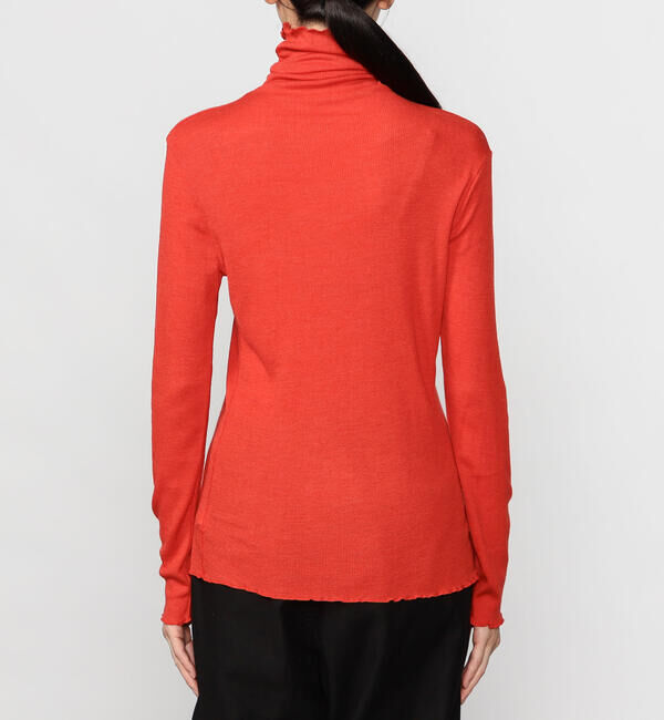  「TICCA | ウールシルク ボトルネックプルオーバー WOMEN」|Tシャツ・カットソー|