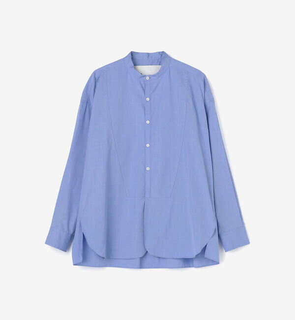  「TICCA | ノーカラー ビブヨークシャツ WOMEN」|シャツ・ブラウス|