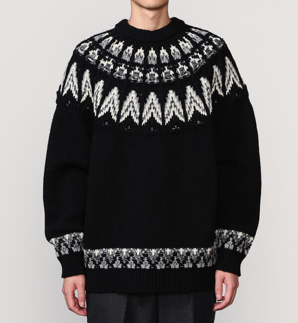  「COOHEM | ノルディック ニットプルオーバー MEN」|ニット・セーター|