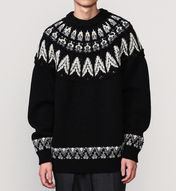  「COOHEM | ノルディック ニットプルオーバー MEN」|ニット・セーター|