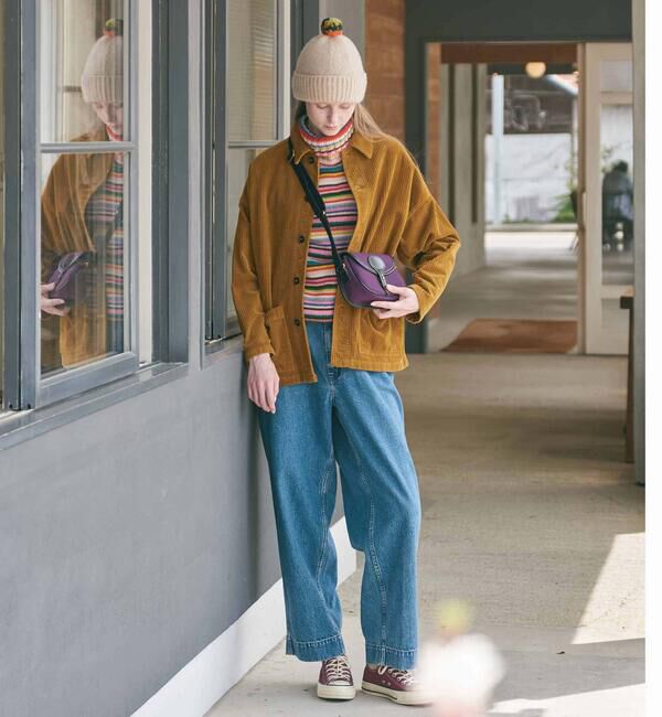  「VETRA | コーデュロイ カバーオールジャケット WOMEN」|その他|YELLOW系1