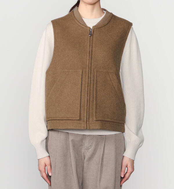  「UNFIL | 【LONDON TRADITION&times;UNFIL】ダブルフェイス ジップベスト WOMEN」|その他|