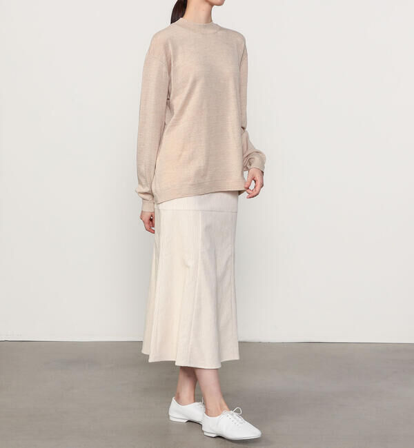  「MEYAME | ウォッシャブル クルーネックニット WOMEN」|ニット・セーター|