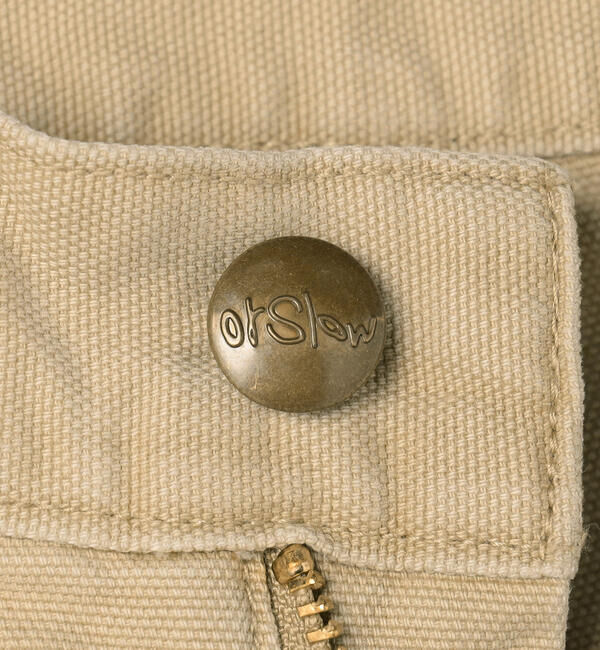  「orSlow | 〈別注〉 DOUBLE KNEE WORK PANTS BEIGE WOMEN」|チノ|