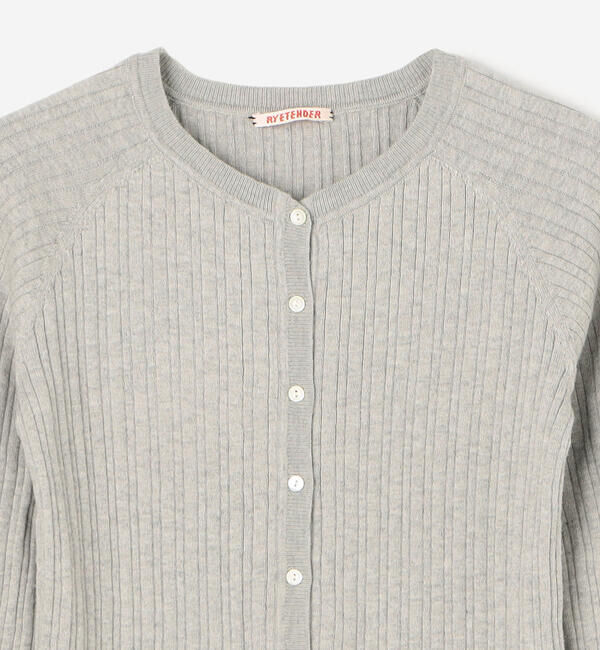  「RYE TENDER | ヘンリーネック リブニット WOMEN」|ニット・セーター|