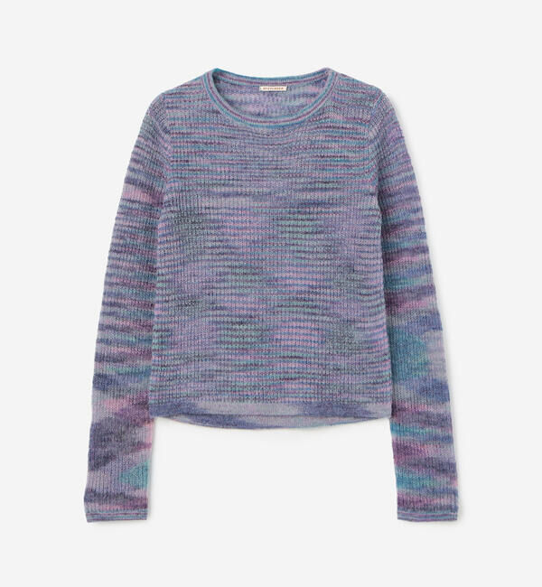  「RYE TENDER | 長袖 ニットプルオーバー WOMEN」|ニット・セーター|BLUE系1