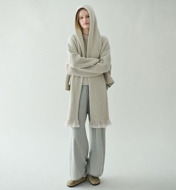  「roberto collina | ニット フードマフラー UNISEX」|ストール|