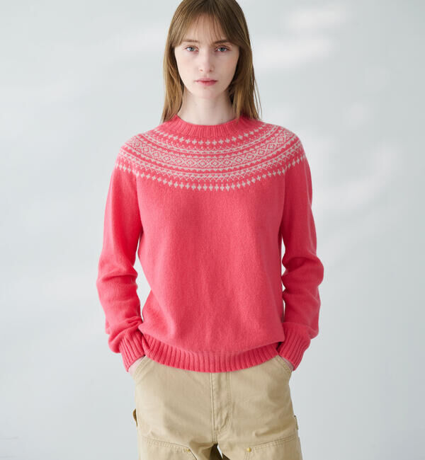 Morris & Sons「MORRIS & SONS | ジーロンラム ノルディックセーター WOMEN」|ニット・セーター|