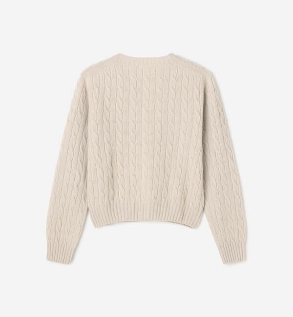 Morris & Sons「MORRIS & SONS | ジーロンラム ケーブルニットカーディガン WOMEN」|ニット・セーター|