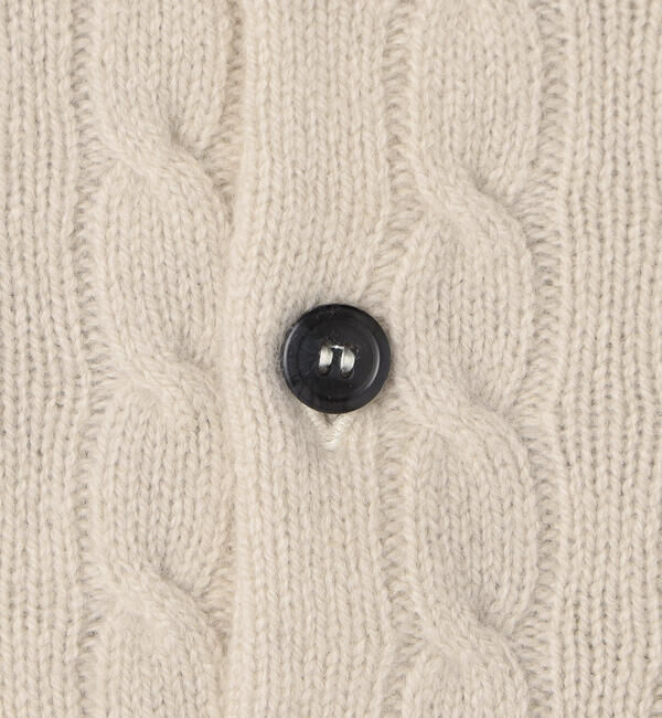 Morris & Sons「MORRIS & SONS | ジーロンラム ケーブルニットカーディガン WOMEN」|ニット・セーター|