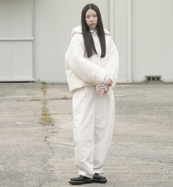  「eunoia | バルーン パディングパンツ WOMEN」|チノ|