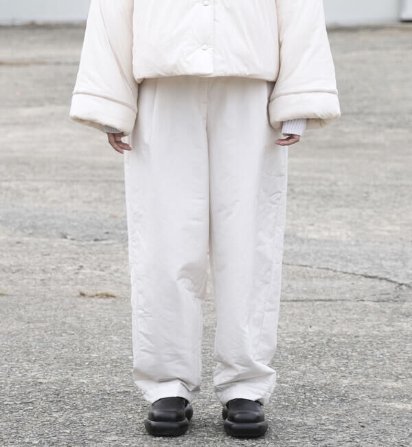  「eunoia | バルーン パディングパンツ WOMEN」|チノ|