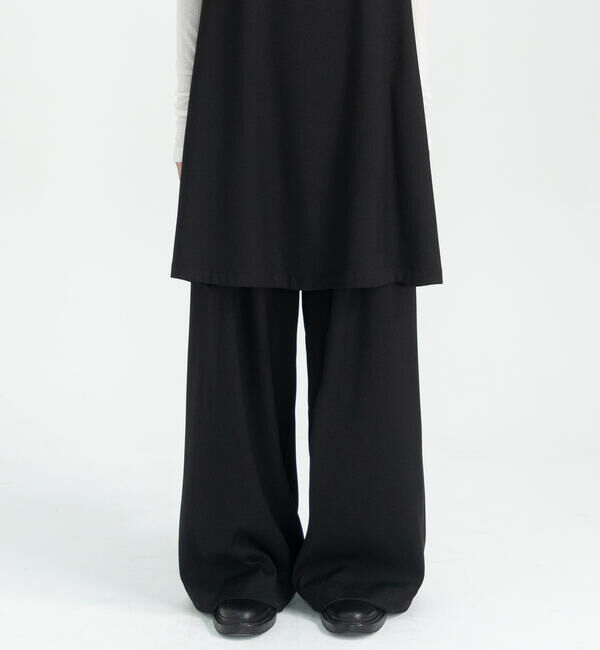  「eunoia | 2タックワイドパンツ WOMEN」|チノ|