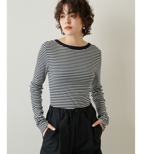  「Vバックシャンテレコカットソー」|Tシャツ・カットソー|