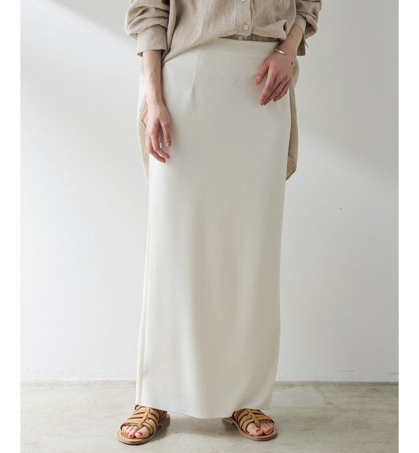  「ジャージーIラインロングスカート」|スカート|
