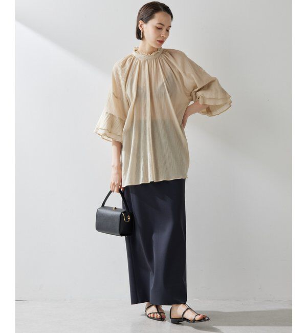  「ジャージーIラインロングスカート」|スカート|