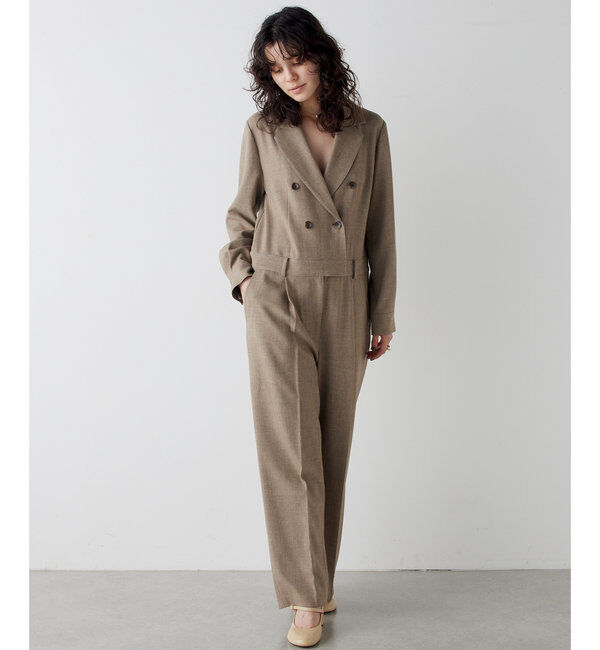 THE PAUSE「《コラボカラー》【THE PAUSE】テーラーカラージャンプスーツ」|ワンピース|