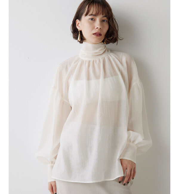  「オーガンザボウブラウス」|シャツ・ブラウス|