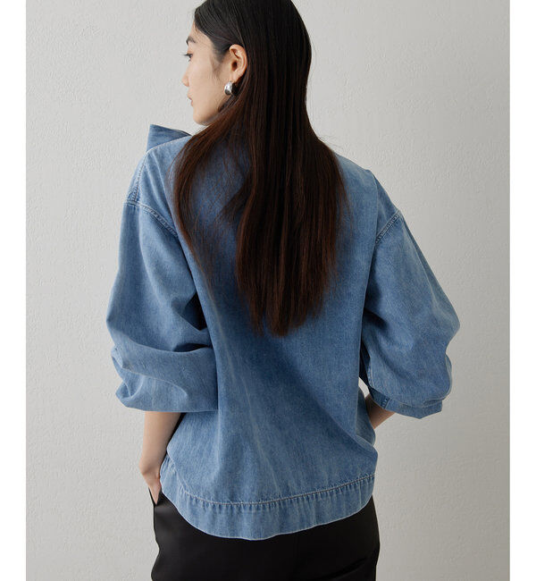  「DENIMボウブラウス」|シャツ・ブラウス|