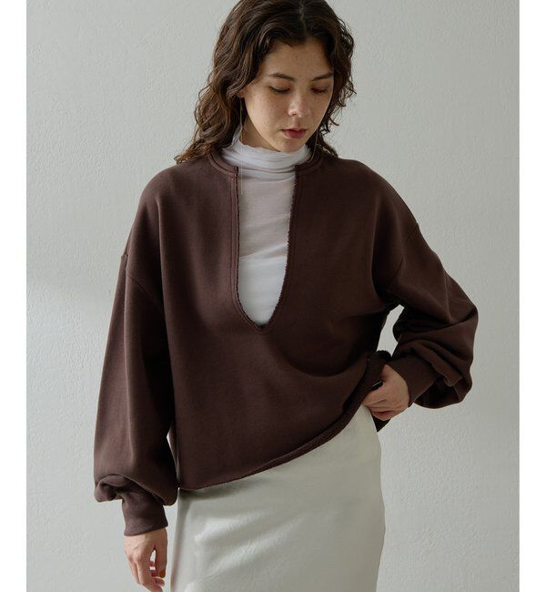  「スウェットVネックプルオーバー２」|Tシャツ・カットソー|