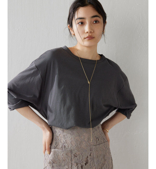  「コットンプルオーバー」|Tシャツ・カットソー|チャコールグレー