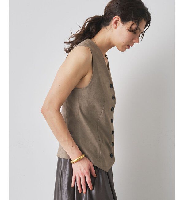  「ノーカラーベスト」|ベスト・ジレ|