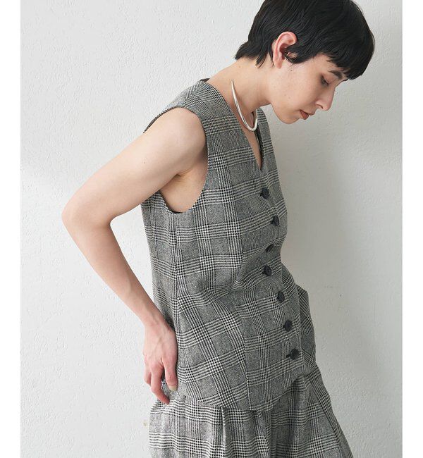  「ノーカラーベスト」|ベスト・ジレ|