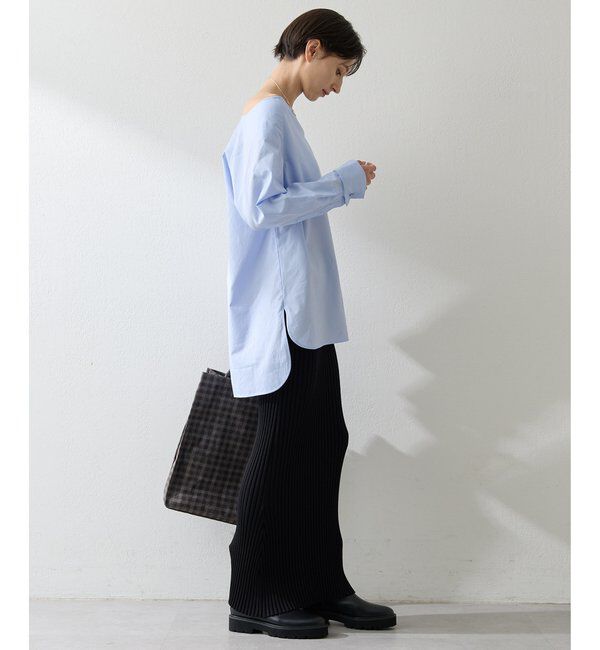  「ブロードオフショルダーブラウス」|シャツ・ブラウス|