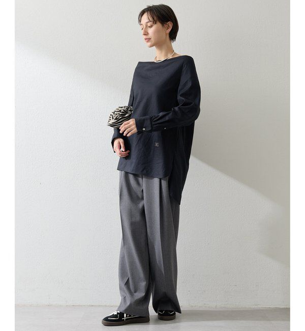  「ブロードオフショルダーブラウス」|シャツ・ブラウス|