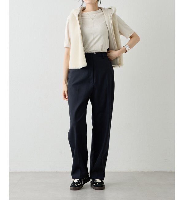  「平織りセンタープレスパンツ」|チノ|