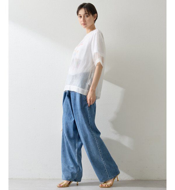  「ラップデニムパンツ」|デニム|