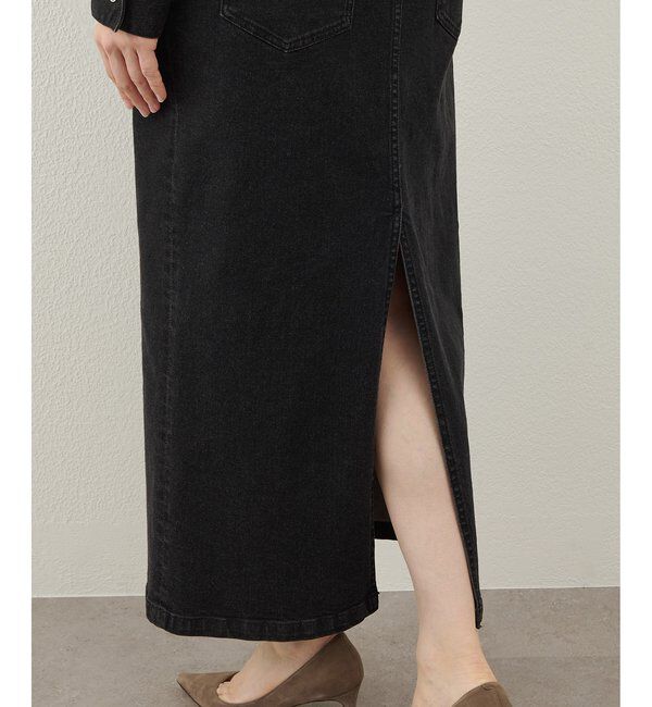  「ストレッチデニムワンピース」|ワンピース|