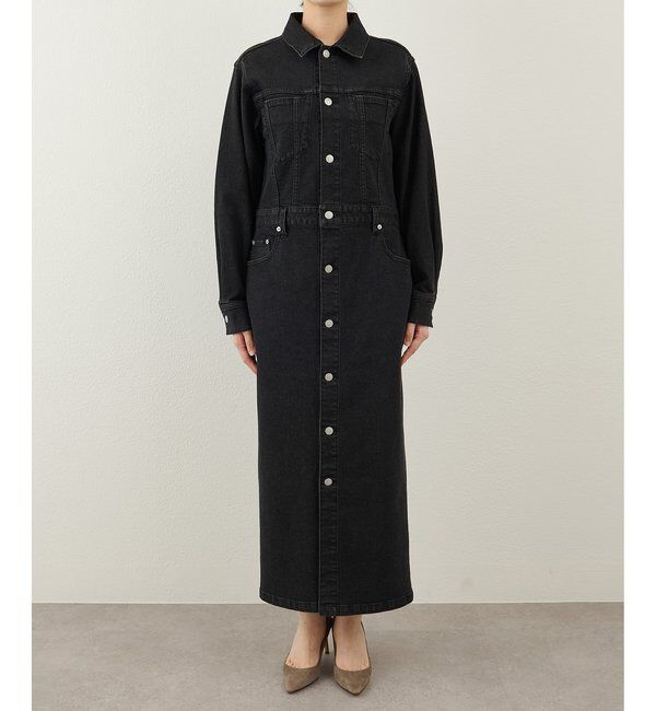  「ストレッチデニムワンピース」|ワンピース|