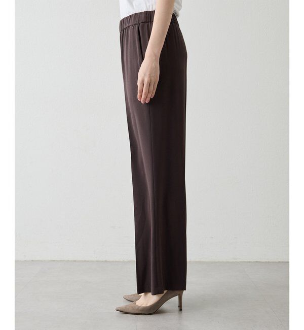  「バックサテンジョーゼットパンツ」|チノ|