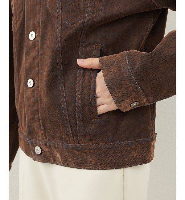  「デニムフロッキーGジャン」|デニムジャケット|