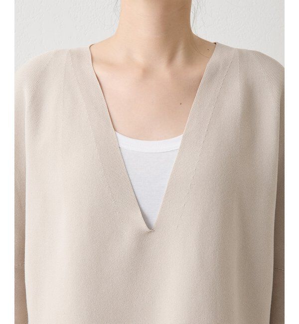 「深Vスリットニットプルオーバー」|ニット・セーター|