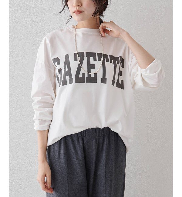  「GAZETTEロングTシャツ」|Tシャツ・カットソー|