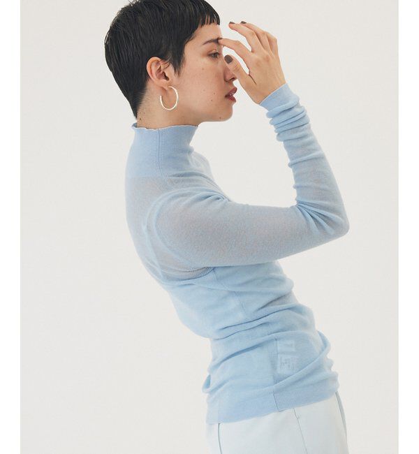 THE PAUSE「【THE PAUSE】リブハイネックプルオーバー」|ニット・セーター|