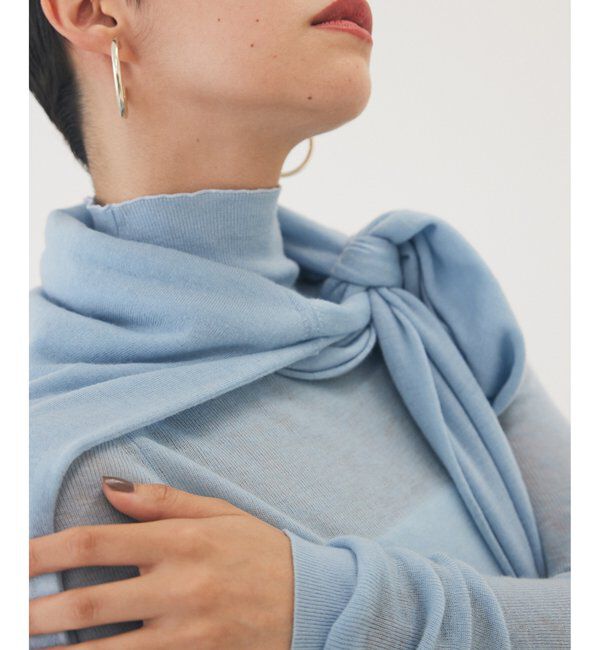 THE PAUSE「【THE PAUSE】リブハイネックプルオーバー」|ニット・セーター|