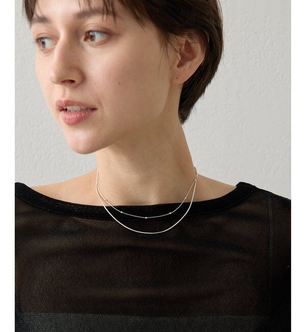THE PAUSE「【THE PAUSE】ダブルチェーンネックレス」|リング|