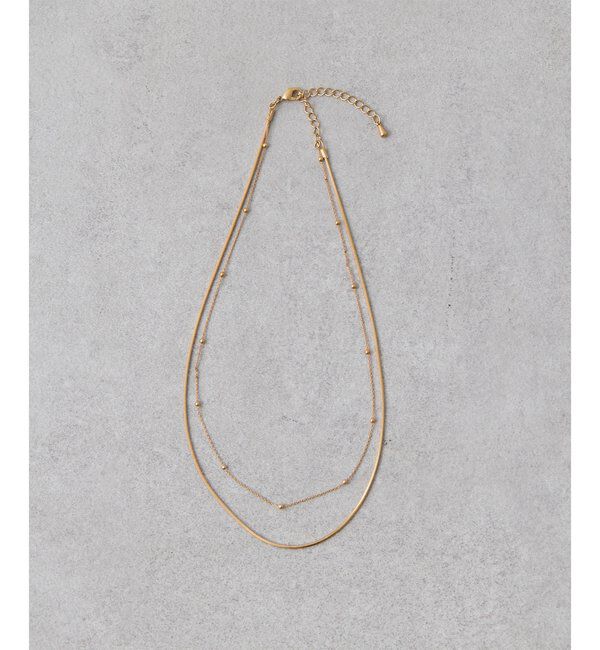 THE PAUSE「【THE PAUSE】ダブルチェーンネックレス」|リング|