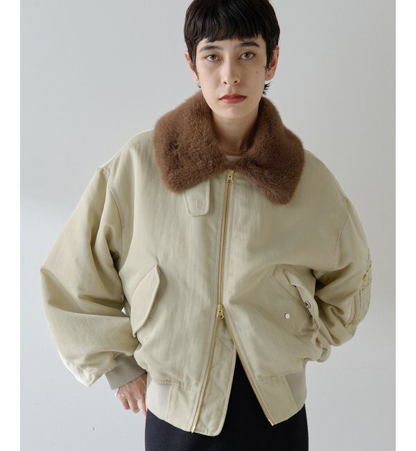 THE PAUSE「【THE PAUSE】ファーカラーMA-1」|その他|