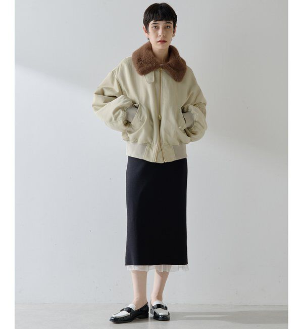 THE PAUSE「【THE PAUSE】ファーカラーMA-1」|その他|