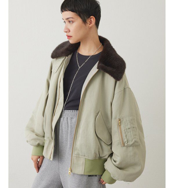 THE PAUSE「【THE PAUSE】ファーカラーMA-1」|その他|