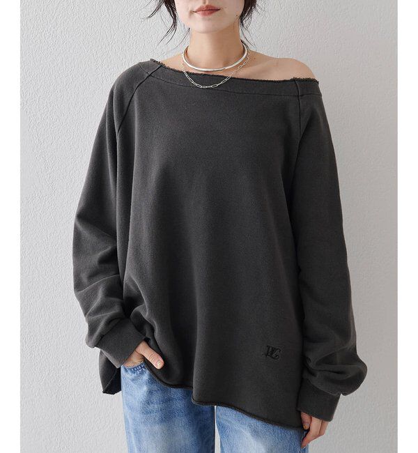  「オフショル裏毛プルオーバー」|Tシャツ・カットソー|