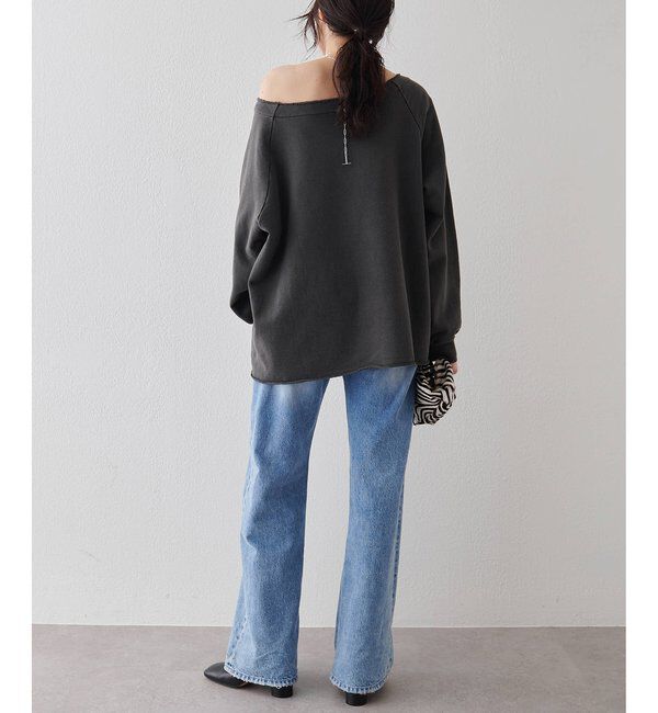  「オフショル裏毛プルオーバー」|Tシャツ・カットソー|