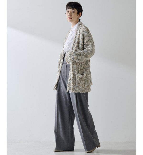  「ミックスヤーンニットツイードジャケット」|その他|