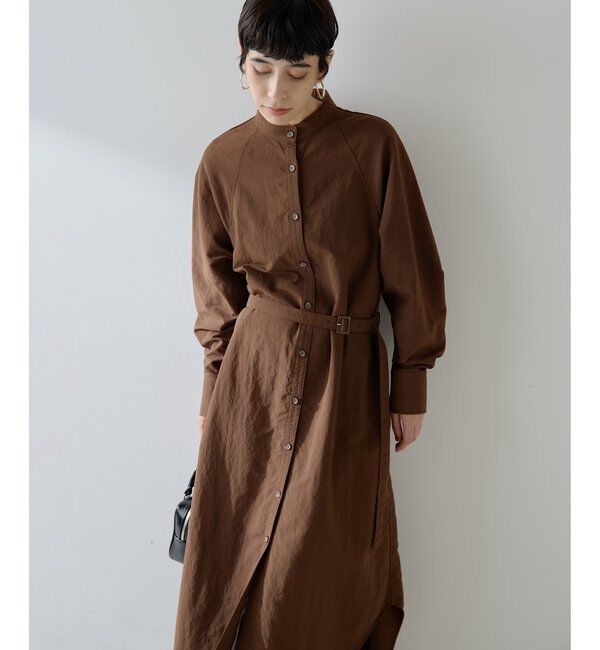  「ナイロンシャツドレス」|ワンピース|